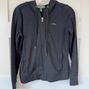 Lauren Ralph Lauren Full Zip Black Hoodie XS